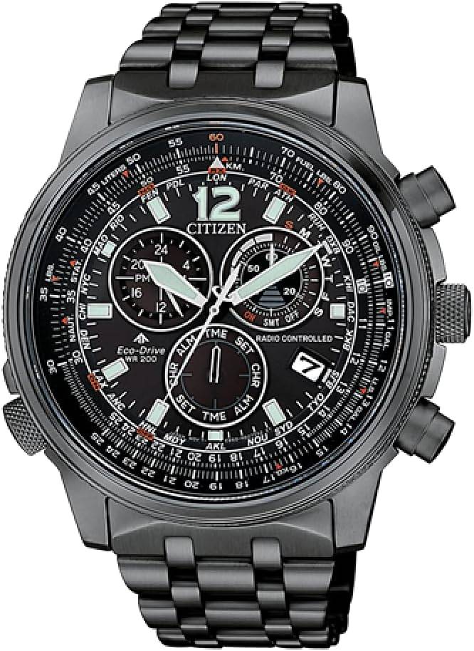 Die solarbetriebene Designer Uhr Citizen Promaster Sky CB5867-87H für Herren mit schwarzem Zifferblatt