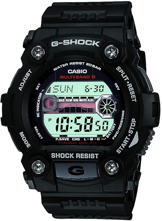 Die solarbetriebene Designer Uhr Casio G-Shock GW-7900-1CR für Herren mit digitalem Zifferblatt