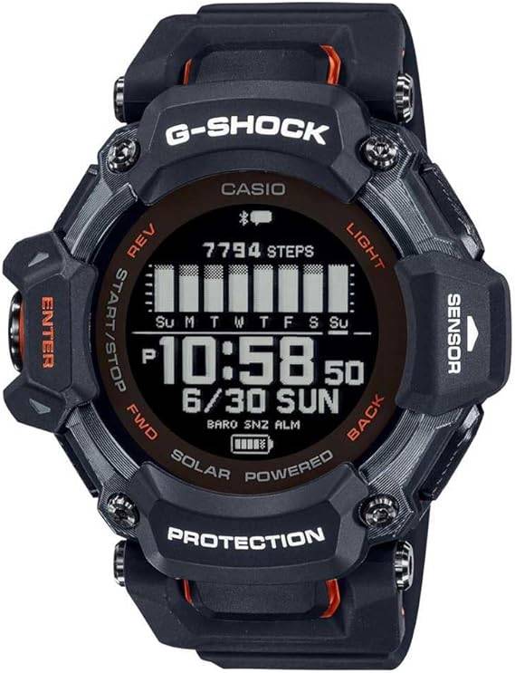 Die solarbetriebene Designer Uhr Casio GBD-H2000-1AER G-SQUAD für Herren mit digitalem Zifferblatt