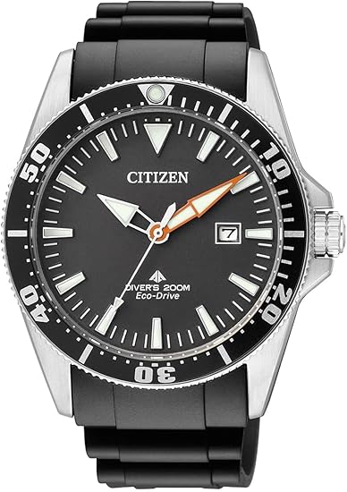 Die solarbetriebene Designer Uhr Citizen Promaster Diver BN0100-42E für Herren mit schwarzem Zifferblatt