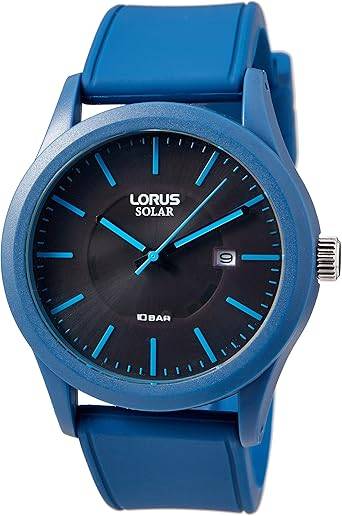 Die solarbetriebene Designer Uhr Lorus Fashion RX305AX9 für Herren mit schwarzem Zifferblatt