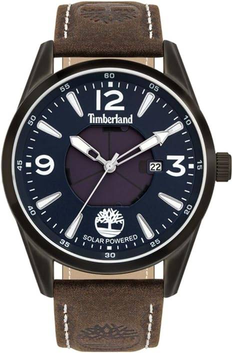Die solarbetriebene Designer Uhr Timberland Rockbridge TBL.16004JYU-03 für Herren mit dunkelblauem Zifferblatt