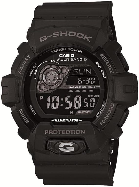 Die solarbetriebene Designer Uhr Casio G-Shock GW-8900A-1JF für Herren mit schwarzem Zifferblatt