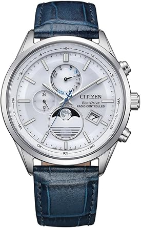 Die solarbetriebene Designer Uhr Citizen Eco-Drive BY1030-09A mit Funk für Herren in Blau