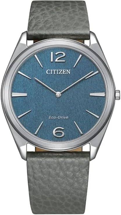 Die solarbetriebene Designer Uhr Citizen Eco-Drive Suratto AR3120-24L für Herren mit blauem Zifferblatt