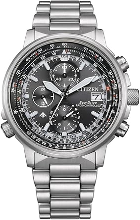 Die solarbetriebene Designer Uhr Citizen Promaster Sky AT8300-58E mit Funk für Herren mit schwarzem Zifferblatt