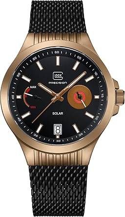 Die solarbetriebene Designer Uhr GLOCK Precision GW-19-3-22 für Herren mit schwarzem Zifferblatt