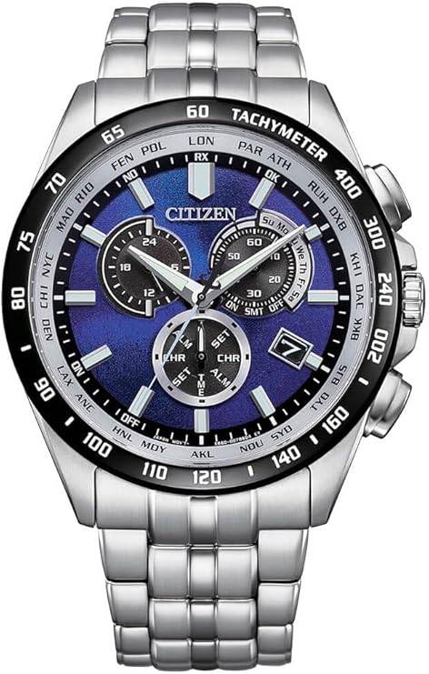 Die solarbetriebene Designer Uhr Citizen Eco-Drive CB5874-81L für Herren mit blauem Zifferblatt