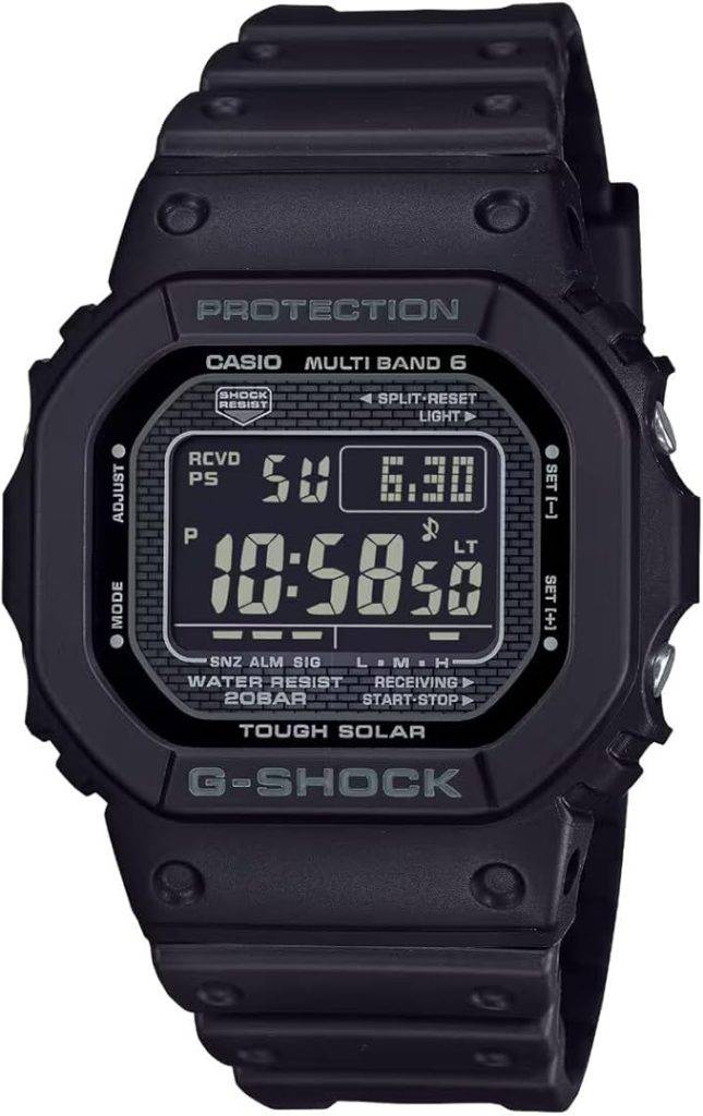 Die solarbetriebene Designer Uhr Casio G-Shock GW-5000HS-1ER für Herren mit digitalem Zifferblatt