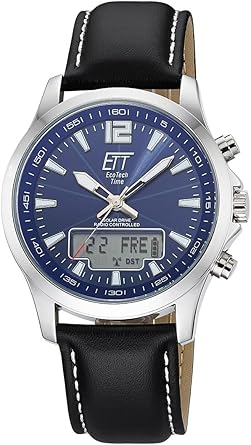 Die solarbetriebene Designer Uhr ETT Eco Tech Time EGA-11714-31L Professional für Herren mit blauem Zifferblatt