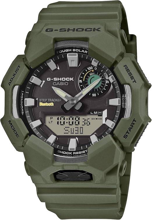 Die solarbetriebene Designer Uhr Casio G-Shock CLASSIC GA-B010-3A für Herren mit schwarzem Zifferblatt