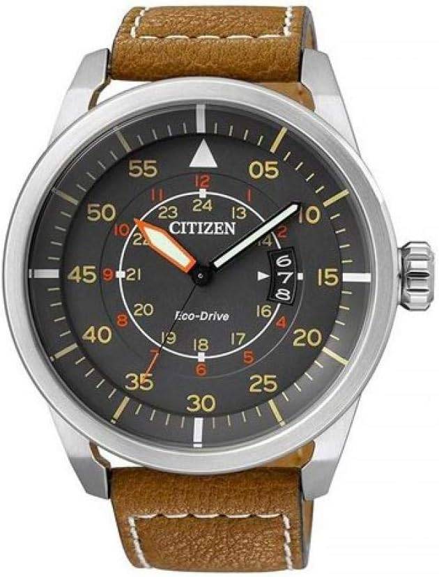 Die solarbetriebene Designer Uhr Citizen Eco-Drive AW1360-12H für Herren mit schwarzem Zifferblatt