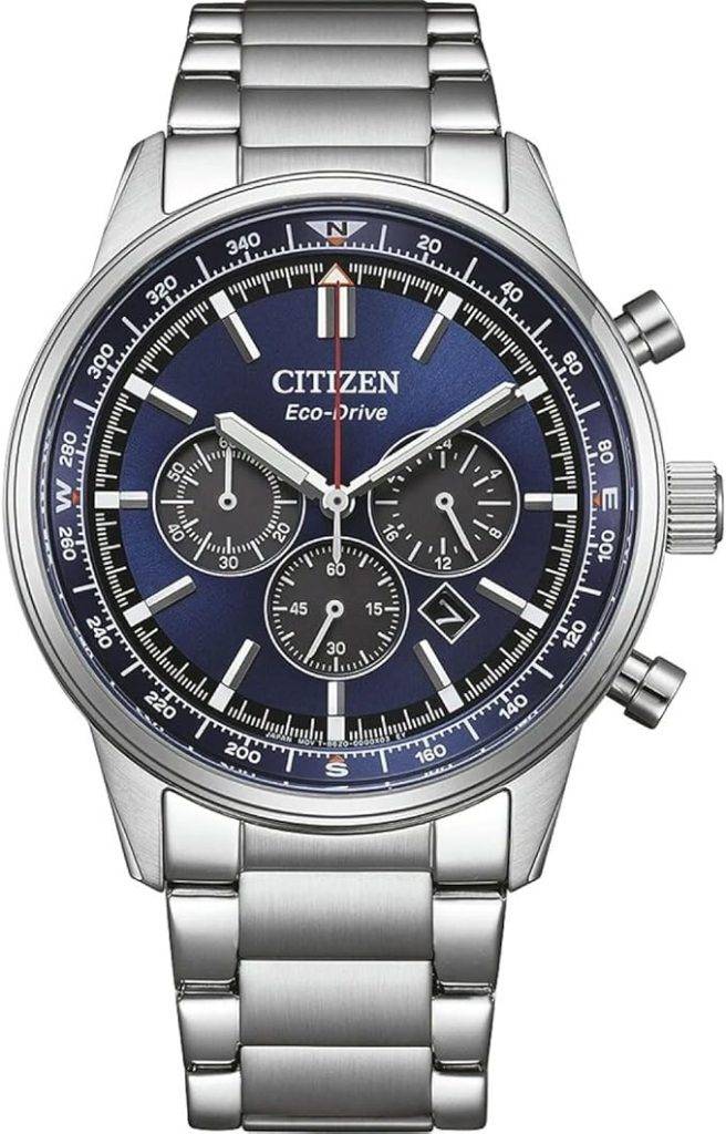 Die solarbetriebene Designer Uhr Citizen Classic Eco-Drive CA4720-52L für Herren mit blauem Zifferblatt