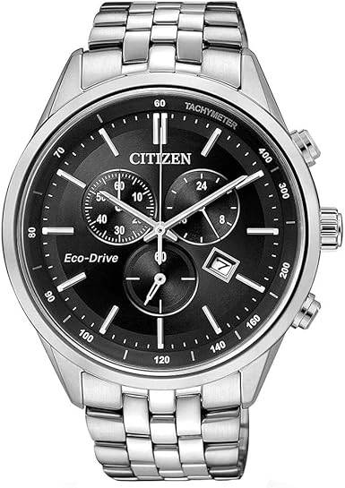 Die solarbetriebene Designer Uhr Citizen Eco-Drive AT2141-87E für Herren mit schwarzem Zifferblatt