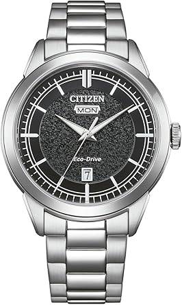 Die solarbetriebene Designer Uhr Citizen Eco-Drive AW0151-85EC für Herren mit schwarzem Zifferblatt
