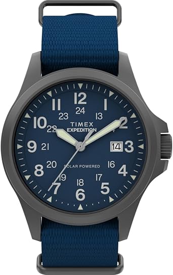 Die solarbetriebene Designer Uhr Timex Expedition® Field Post TW2Y31700 für Herren - Kaufberatung mit blauem Zifferblatt
